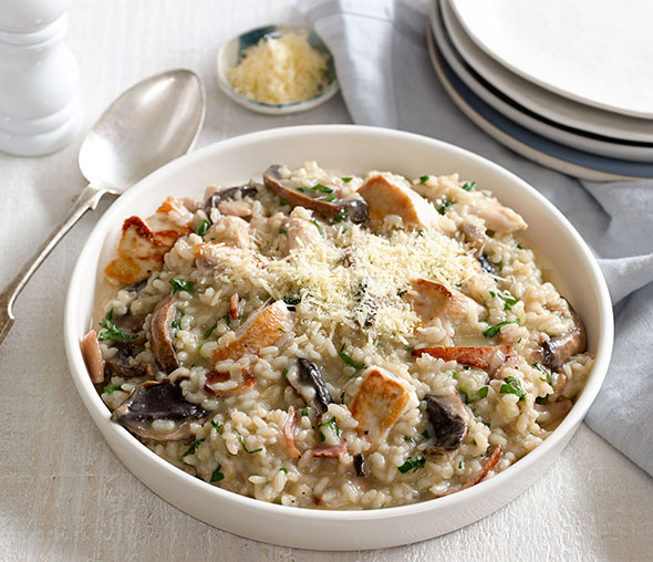 Pancetta, Leek and Mushroom Risotto
