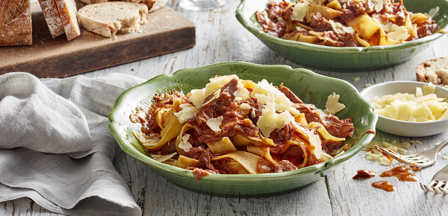 Slow Cooked Lamb Shank Ragu Pappardelle